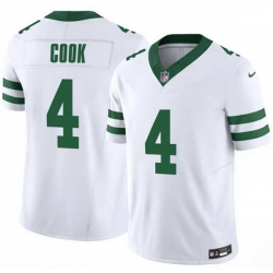 Men New York Jets 4 Brady Cook White 2025 F U S E  Vapor Untouchable Limited Stitched Jersey
