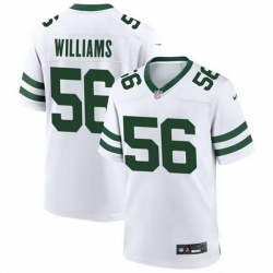 Men New York Jets 56 Quincy Williams White Stitched Game Jersey
