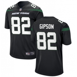 Men New York Jets 82 Xavier Gipson Black Stitched Jersey
