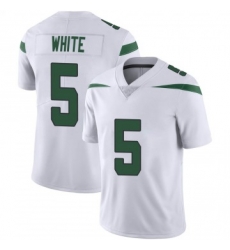 Men Nike New York Jets Mike White 5 White Vapor Limited NFL Jersey