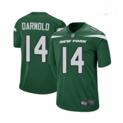 Mens New York Jets 14 Sam Darnold Game Green Team Color Football Jersey