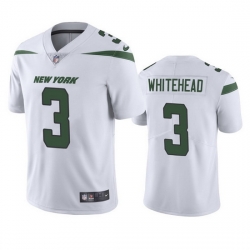 Men's New York Jets #3 Jordan Whitehead White Vapor Untouchable Limited Stitched Jersey