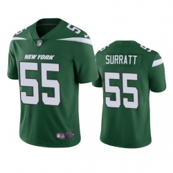 Men's New York Jets #55 Chazz Surratt Green Vapor Untouchable Limited Stitched Jersey