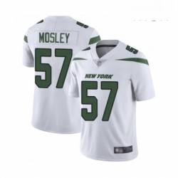 Mens New York Jets 57 CJ Mosley White Vapor Untouchable Limited Player Football Jersey