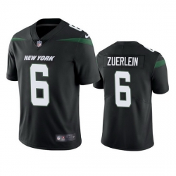 Men's New York Jets #6 Greg Zuerlein Black Vapor Untouchable Limited Stitched Jersey