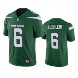Men's New York Jets #6 Greg Zuerlein Green Vapor Untouchable Limited Stitched Jersey