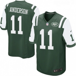 Mens Nike New York Jets 11 Robby Anderson Game Green Team Color NFL Jersey