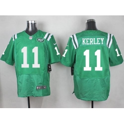 Nike Jets #11 Jeremy Kerley Green Mens Stitched NFL Elite Rush Jersey