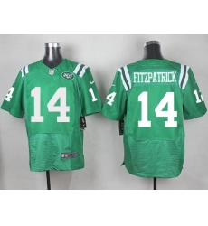 Nike Jets 14 Ryan Fitzpatrick Green Mens Stitched NFL Elite Rush Jersey