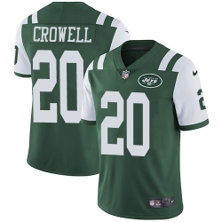 Nike Jets #20 Isaiah Crowell Green Team Color Men Stitched NFL Vapor Untouchable Limited Jersey