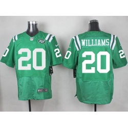 Nike Jets #20 Marcus Williams Green Mens Stitched NFL Elite Rush Jersey