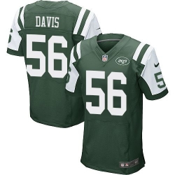 Nike Jets #56 Demario Davis Green Team Color Mens Stitched NFL Elite Jersey