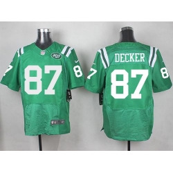 Nike Jets #87 Eric Decker Green Mens Stitched NFL Elite Rush Jersey