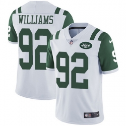 Nike Jets 92 Leonard Williams White Vapor Untouchable Limited Jersey