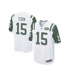 Nike New York Jets 15 Tim Tebow White Game NFL Jersey