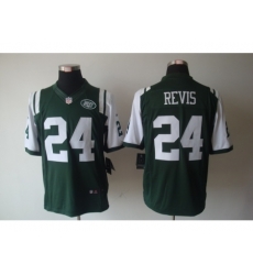 Nike New York Jets 24 Darrelle Revis Green Limited NFL Jersey