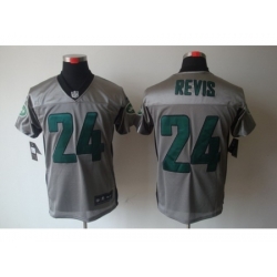 Nike New York Jets 24 Darrelle Revis Grey Elite Shadow NFL Jersey