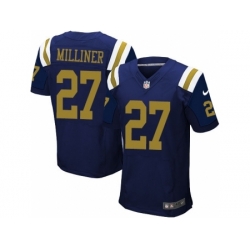 Nike New York Jets 27 Dee Milliner Blue Elite Alternate NFL Jersey