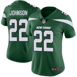 Jets 22 Trumaine Johnson Green Team Color Womens Stitched Football Vapor Untouchable Limited Jerse