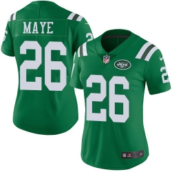 Nike Jets #26 Marcus Maye Green Womens Stitched NFL Limited Rush Jersey