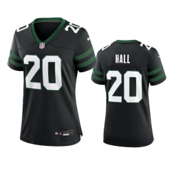 Women New York Jets 20 Breece Hall Black 2024 Stitched Football Jersey
