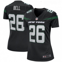 Womens New York Jets 26 Le Veon Bell Nike Game Jersey  Black