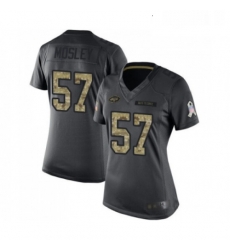 Womens New York Jets 57 CJ Mosley Limited Black 2016 Salute to Service Football Jersey