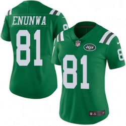 Womens Nike New York Jets 81 Quincy Enunwa Limited Green Rush Vapor Untouchable NFL Jersey