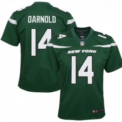 Youth New York Jets 14 Sam Darnold Game Jersey Green