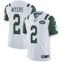 Youth Nike Jets 2 Jason Myers White Stitched NFL Vapor Untouchable Limited Jersey