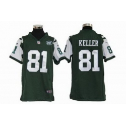 Youth Nike New York Jets 81# Dustin Keller Green Jerseys