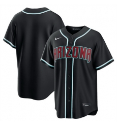 Men Arizona Diamondbacks Blank 2026 Fashion Replica Black Out Stitched Baseball Jersey