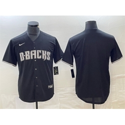 Men Arizona Diamondbacks Blank Black Cool Base Stitched Baseball Jersey