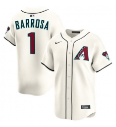 Men Arizona Diamondbacks Nike Home Limited Jersey Cream Barrosa Jorge 1