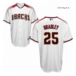 Mens Majestic Arizona Diamondbacks 25 Archie Bradley Authentic White Home Cool Base MLB Jersey