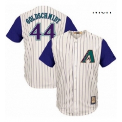 Mens Majestic Arizona Diamondbacks 44 Paul Goldschmidt Replica Cream Cooperstown Throwback MLB Jersey