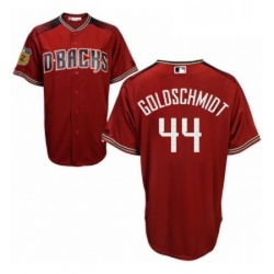 Womens Majestic Arizona Diamondbacks 44 Paul Goldschmidt Authentic Crimson 2017 Spring Training Cool Base MLB Jersey