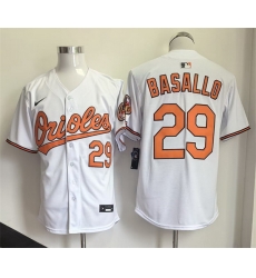 Men Baltimore Orioles  29 Samuel Basallo White 2026 Limited Stitched Baseball Jersey