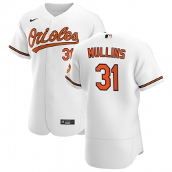 Men Baltimore Orioles 31 Cedric Mullins Men Nike White Home 2020 Flex Base Player MLB Jersey