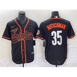 Men Baltimore Orioles 35 Adley Rutschman Black City Connect Cool Base Stitched Baseball Jersey