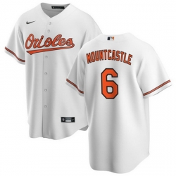 Men Baltimore Orioles 6 Ryan Mountcastle White Cool Base Stitched Jersey