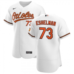 Men Baltimore Orioles 73 Thomas Eshelman Men Nike White Home 2020 Flex Base Player MLB Jersey