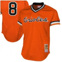 Men Baltimore Orioles 8 Pull over orange jersey