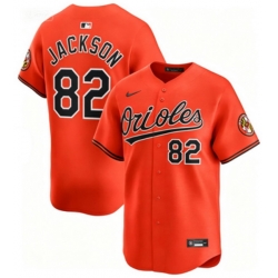 Men Baltimore Orioles Jeremiah Jackson #82 Orange Flex Base Stitched MLB Jersey