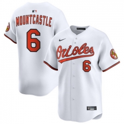Men Baltimore Orioles Nike Home Limited Jersey White Mountcastle Ryan 6