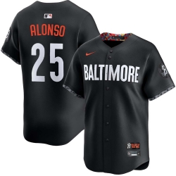 Men Pete Alonso #25 Baltimore Orioles City Connect Limited Stitched Jersey