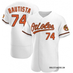 Men's Baltimore Orioles Felix Bautista #74  White Alternate Stitched Jersey