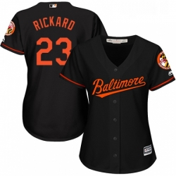 Womens Majestic Baltimore Orioles 23 Joey Rickard Authentic Black Alternate Cool Base MLB Jersey