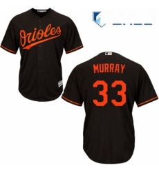 Youth Majestic Baltimore Orioles 33 Eddie Murray Authentic Black Alternate Cool Base MLB Jersey