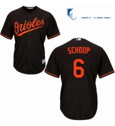 Youth Majestic Baltimore Orioles 6 Jonathan Schoop Authentic Black Alternate Cool Base MLB Jersey